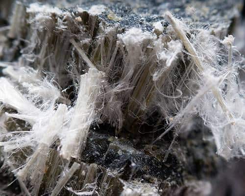 close up of asbestos