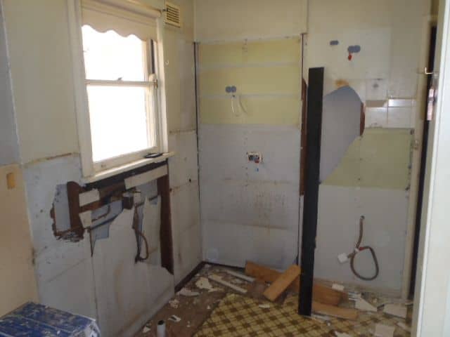 Renovating a demolished batthroom